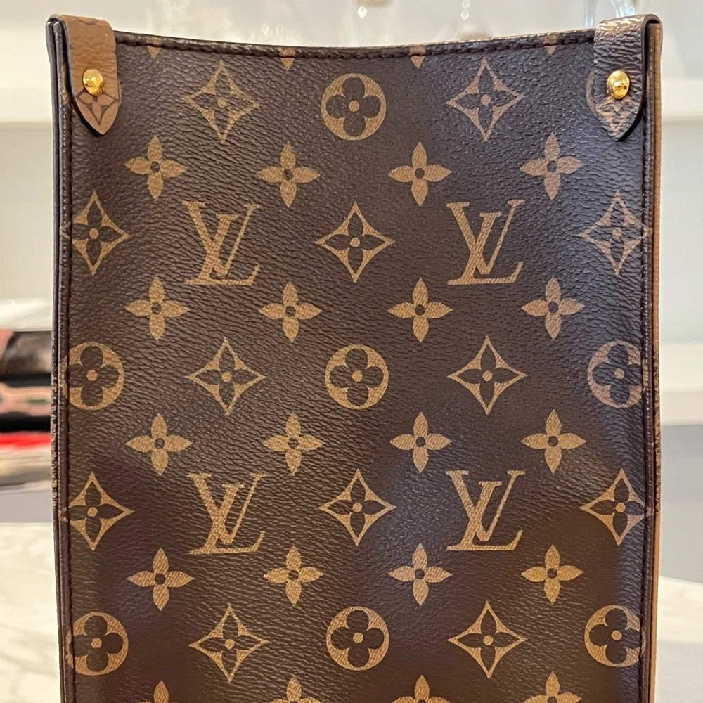 Louis Vuitton Brown Monogram Giant Canvas Onthego Tote